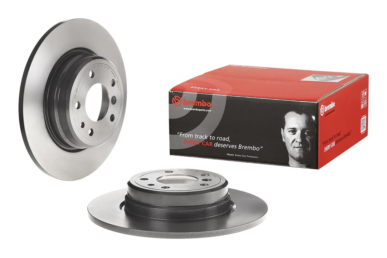 Brembo Premium UV Coated Brake Rotors 08.5580.11