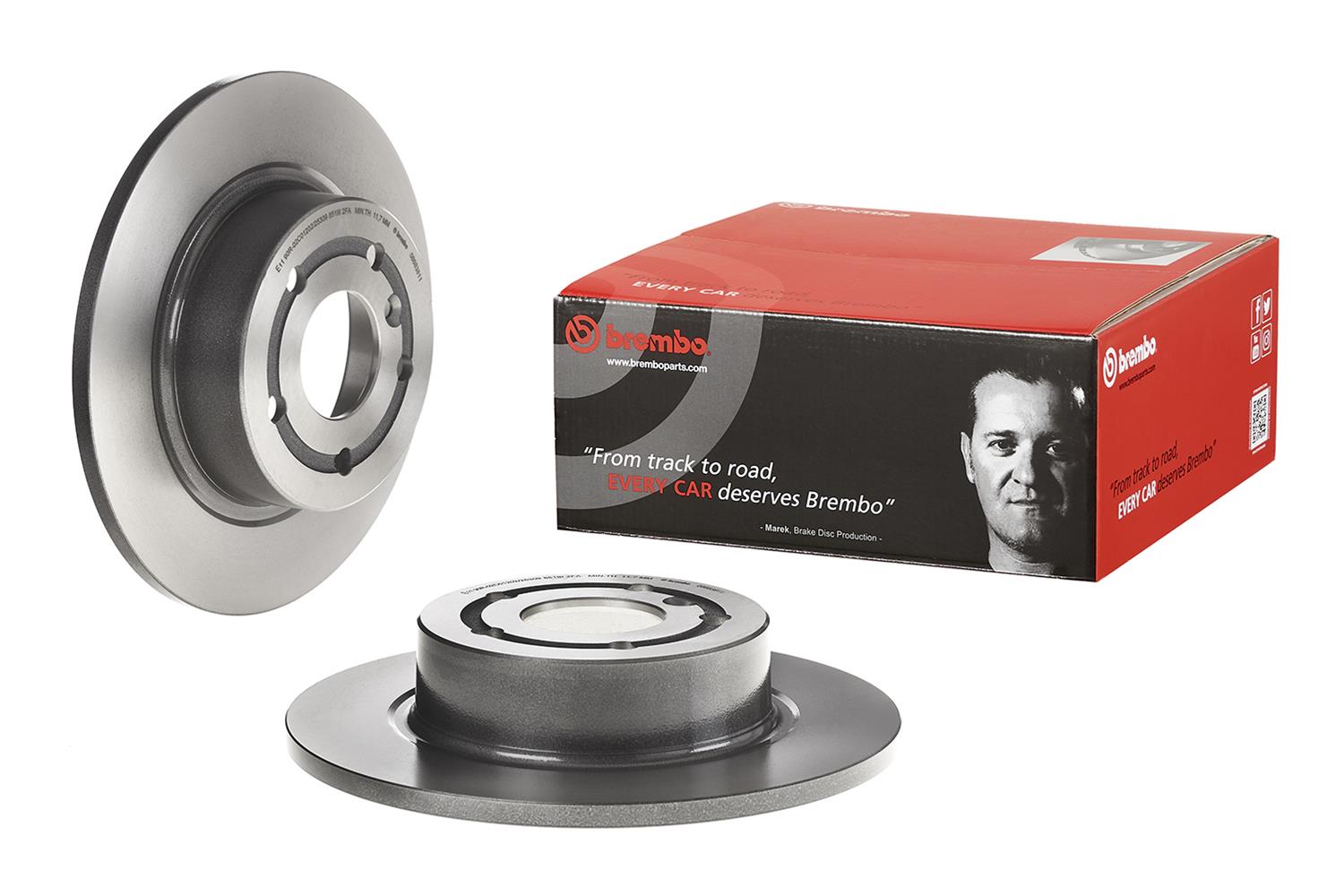 Brembo Premium UV Coated Brake Rotors 08.6838.11