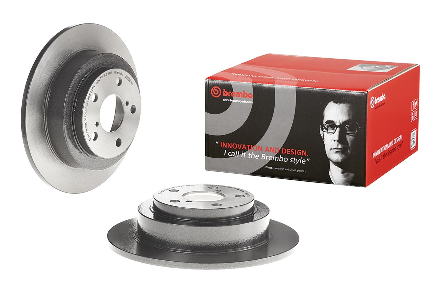 Brembo Premium UV Coated Brake Rotors 08.6897.11