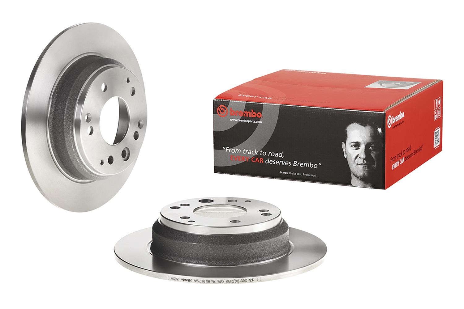 Brembo Premium UV Coated Brake Rotors 08.6898.10