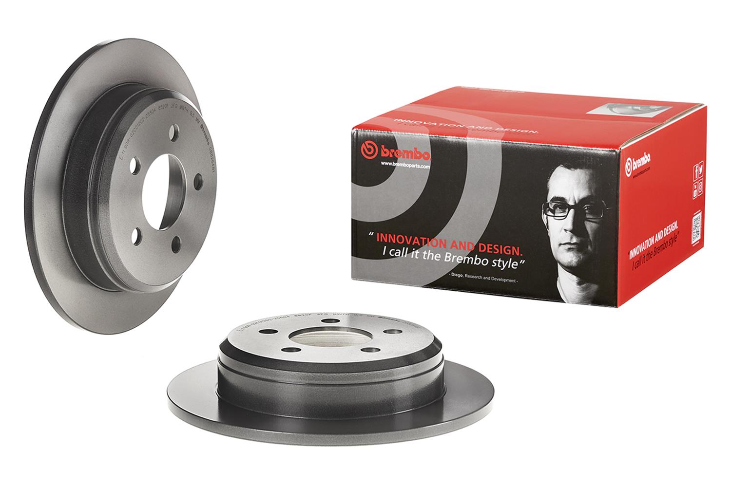 Brembo Premium UV Coated Brake Rotors 08.8264.81