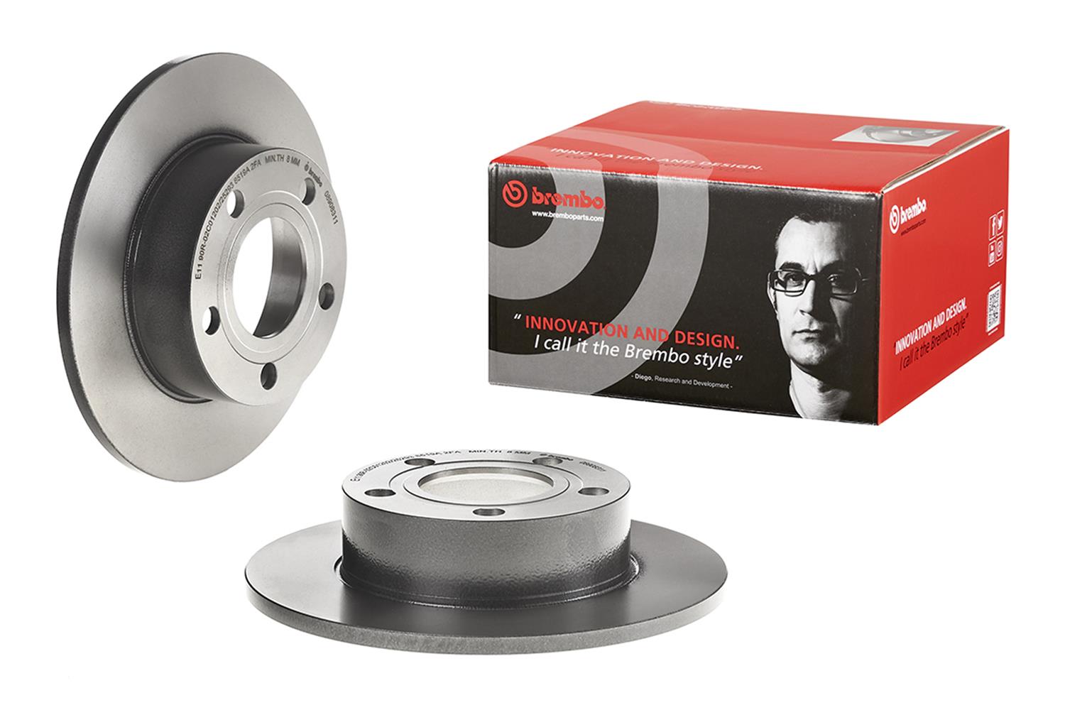 Brembo Premium UV Coated Brake Rotors 08.9083.11