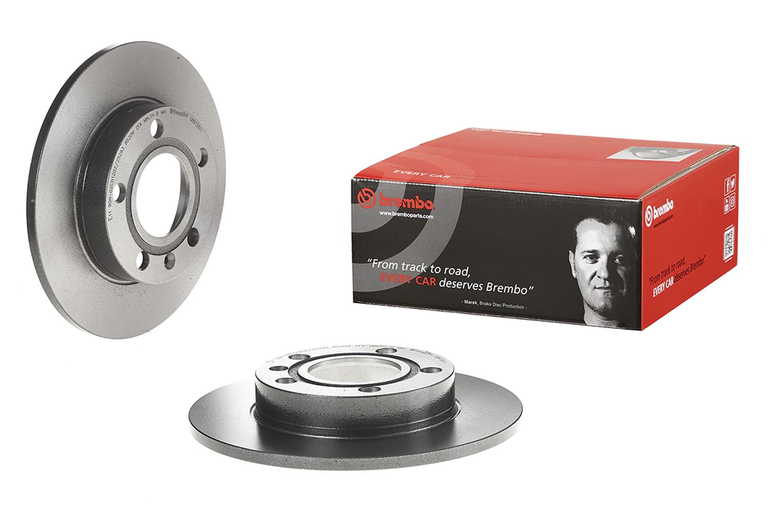 Brembo Premium UV Coated Brake Rotors 08.9136.11