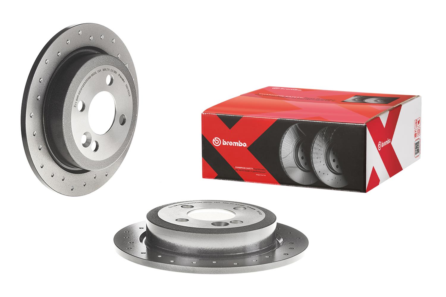 Brembo Premium UV Coated Brake Rotors 08.9163.2X