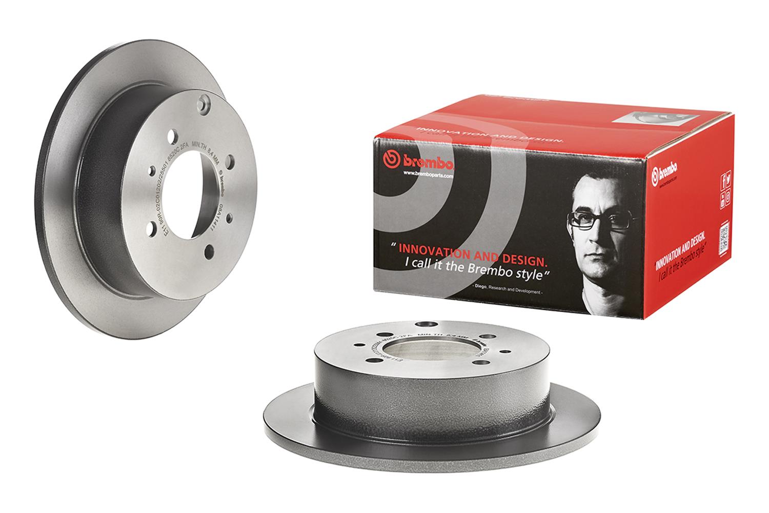 Brembo Premium UV Coated Brake Rotors 08.A114.11