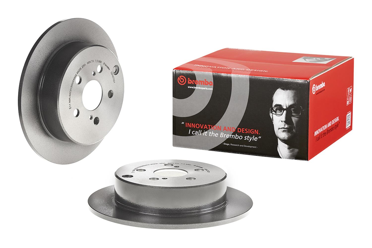 Brembo Premium UV Coated Brake Rotors 08.A273.21