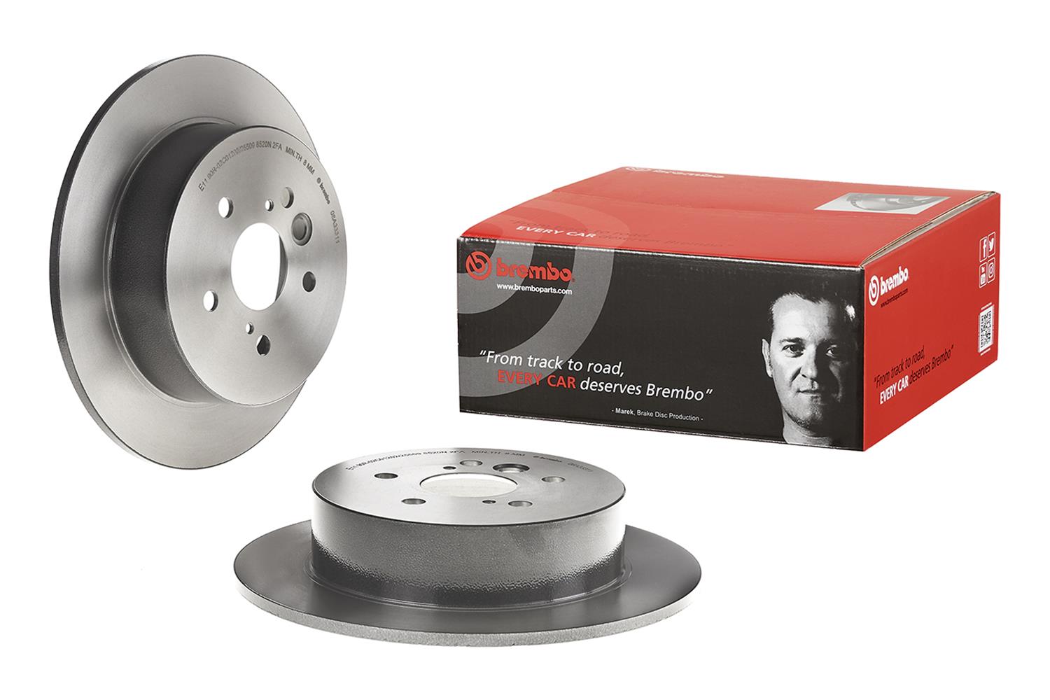 Brembo Premium UV Coated Brake Rotors 08.A333.11