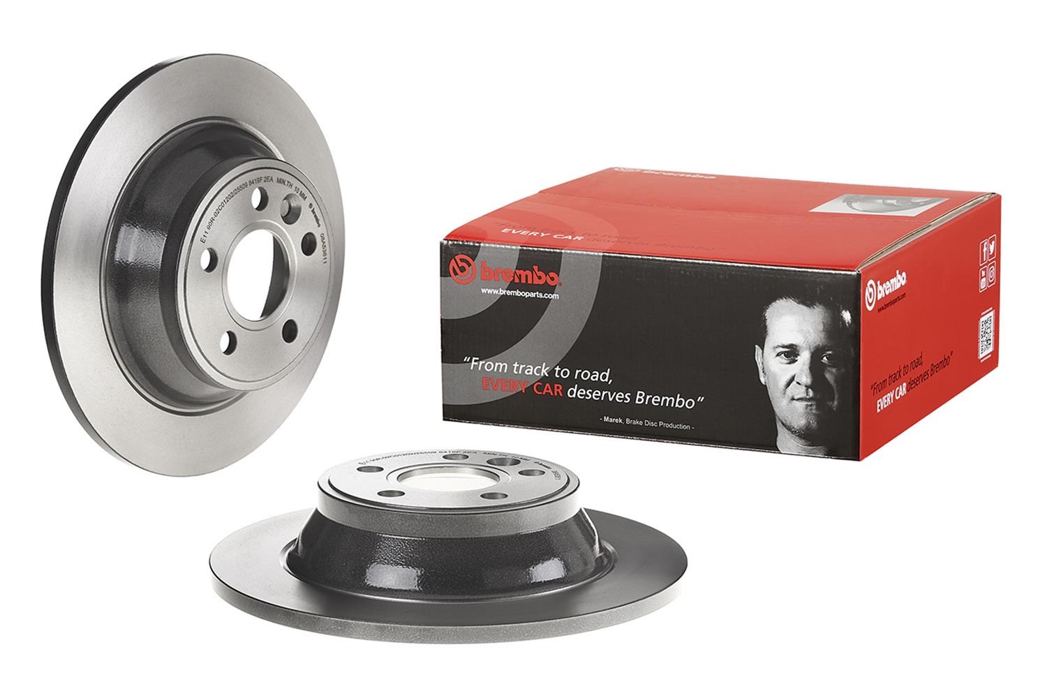 Brembo Premium UV Coated Brake Rotors 08.A536.11