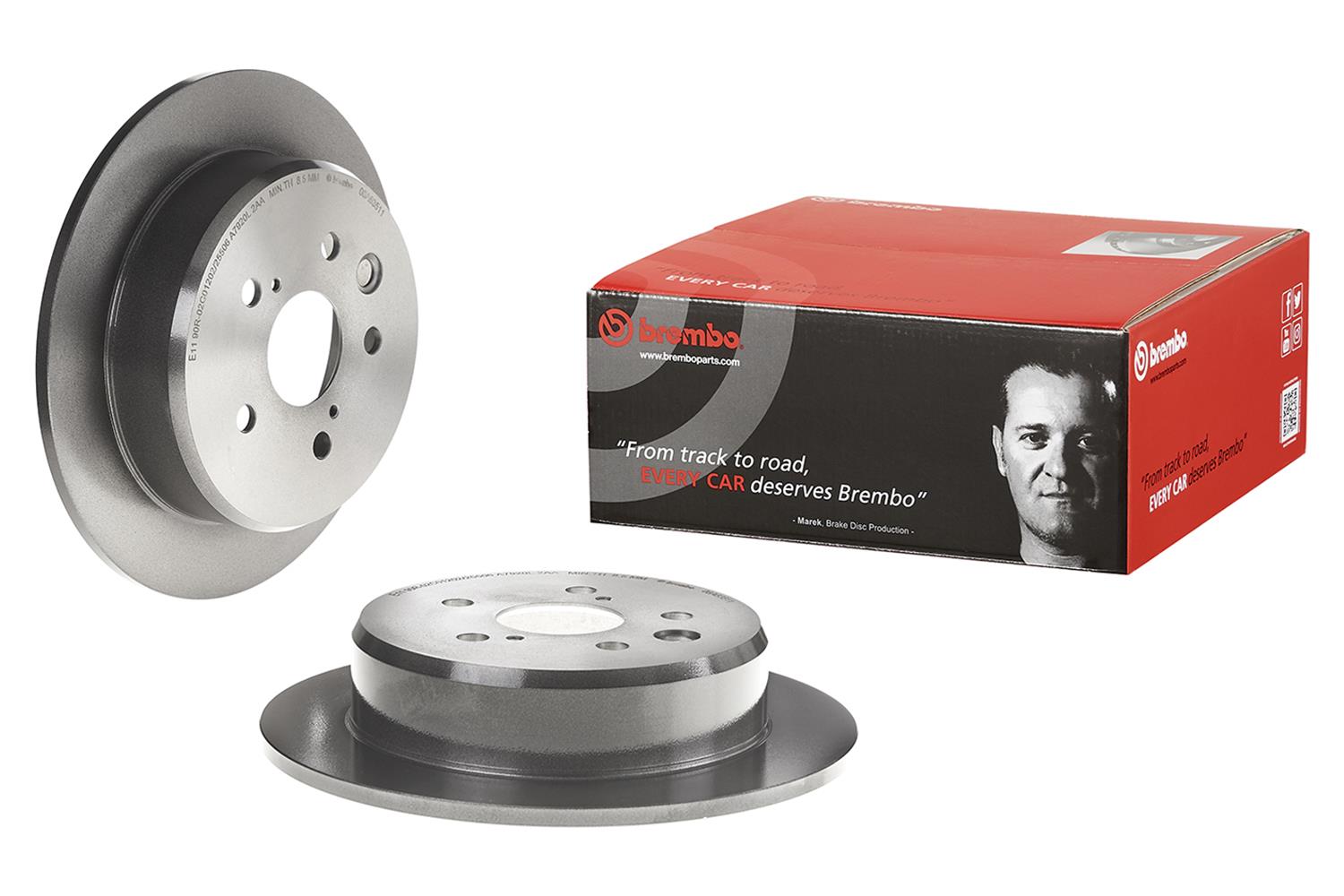 Brembo Premium UV Coated Brake Rotors 08.A635.11