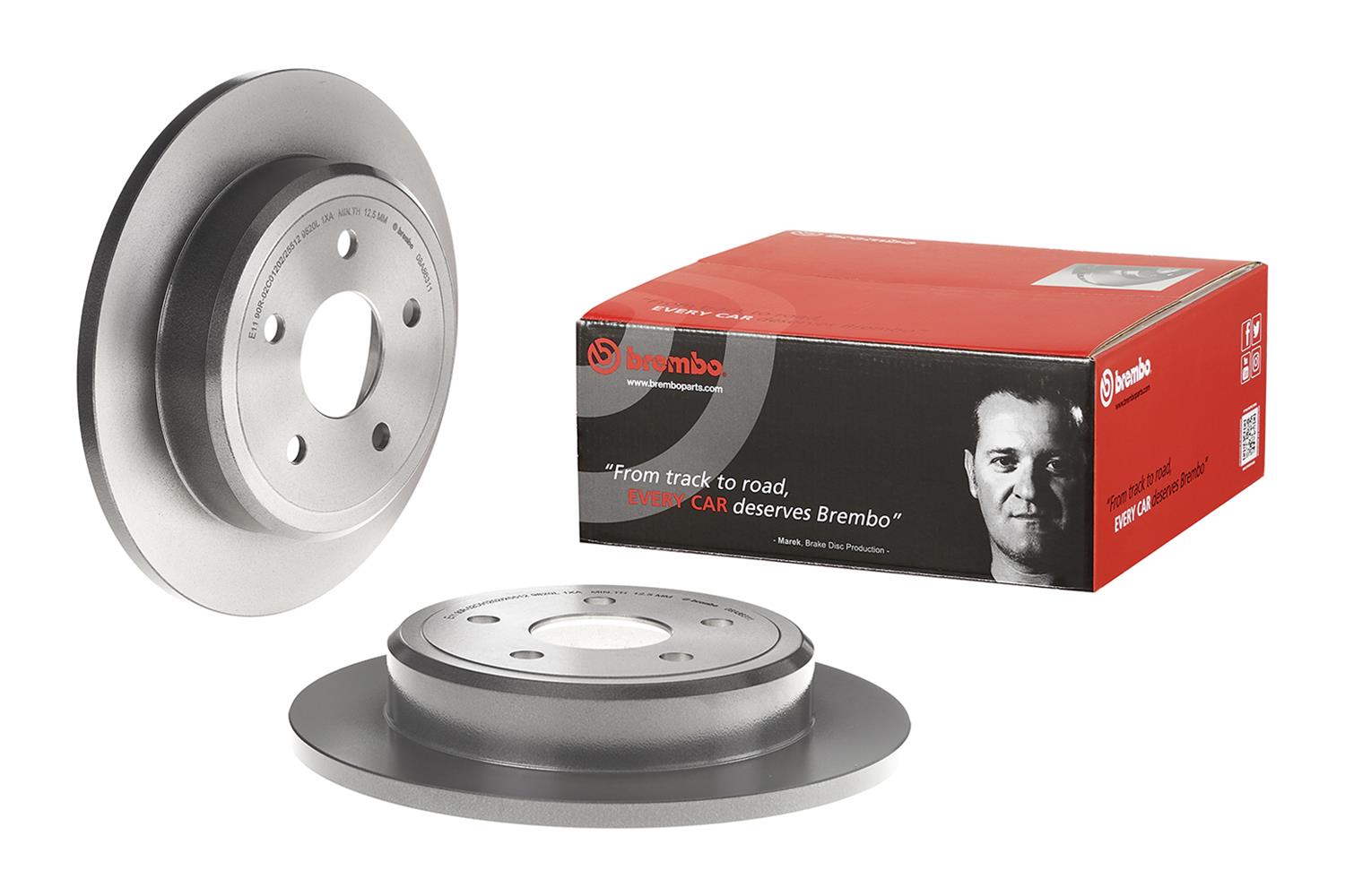 Brembo Premium UV Coated Brake Rotors 08.A863.11