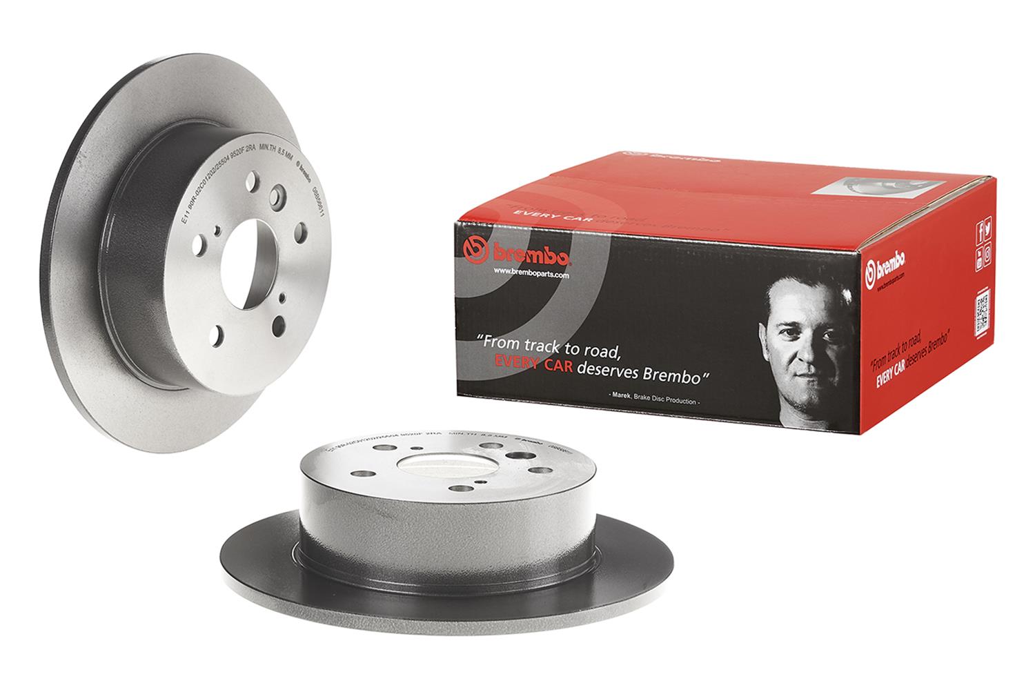 Brembo Premium UV Coated Brake Rotors 08.B566.11
