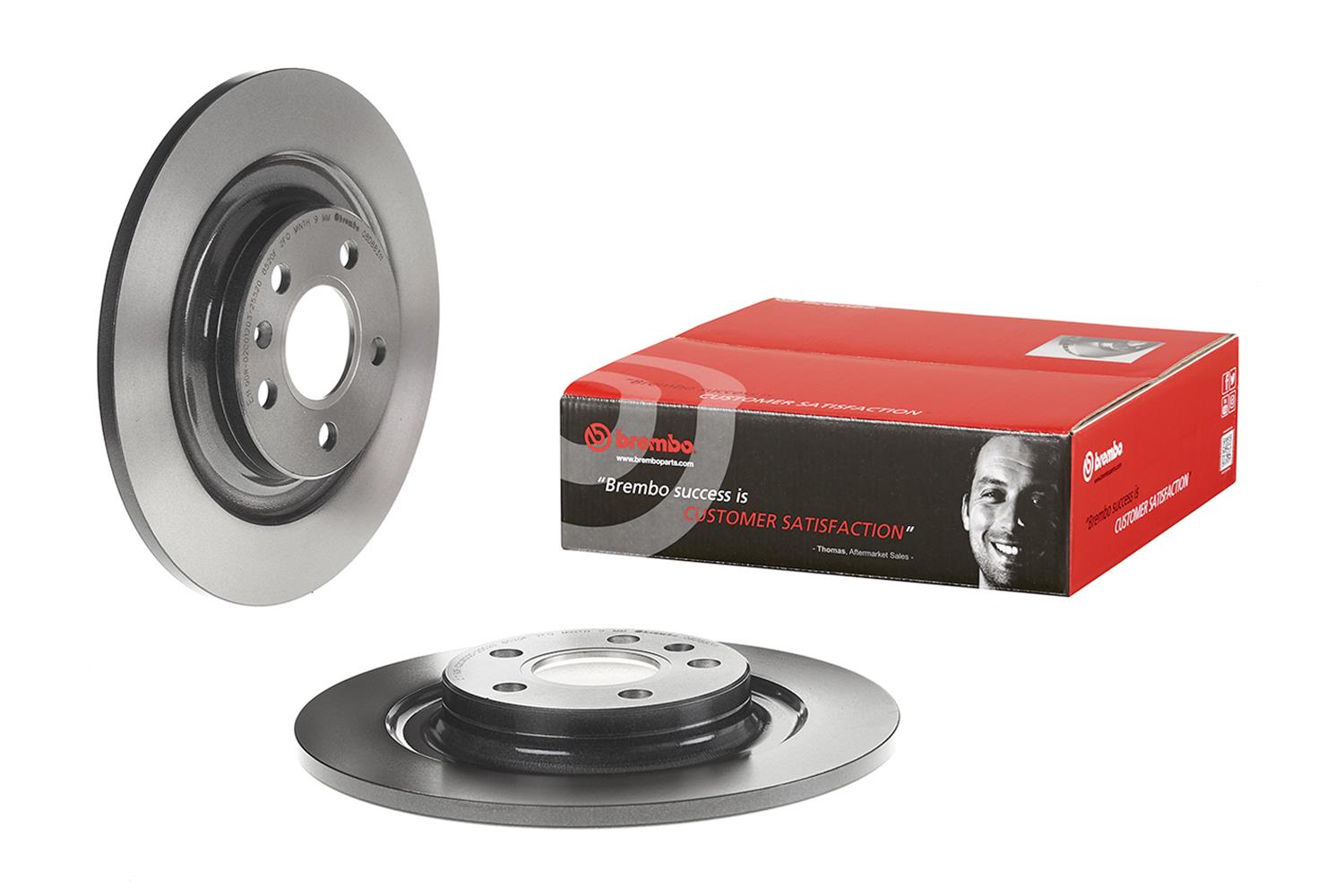 Brembo Premium UV Coated Brake Rotors 08D88311