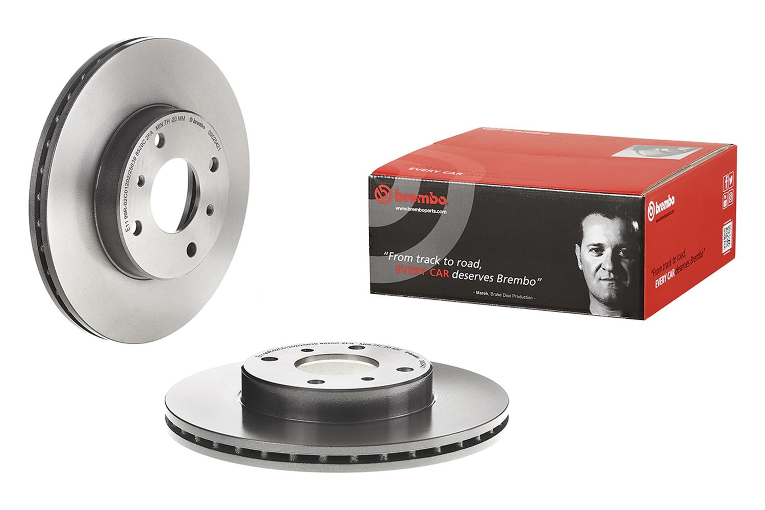 Brembo Premium UV Coated Brake Rotors 09.5254.21