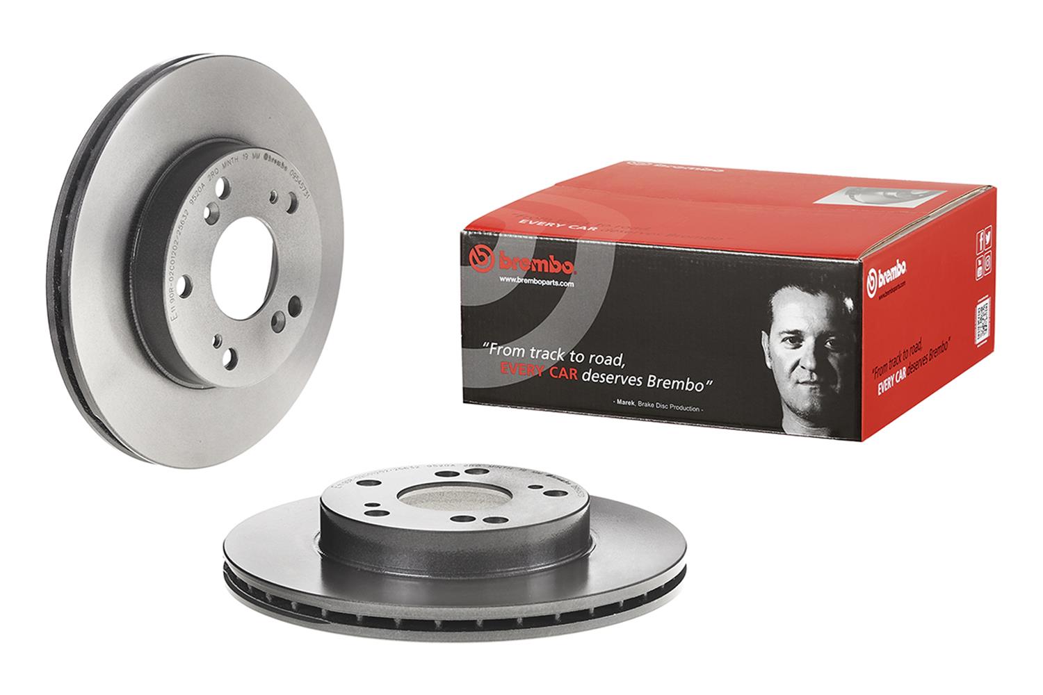 Brembo Premium UV Coated Brake Rotors 09.5457.31