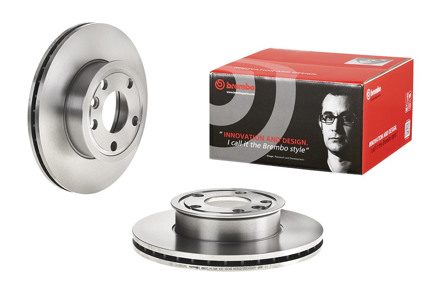 Brembo Premium UV Coated Brake Rotors 09.5566.10