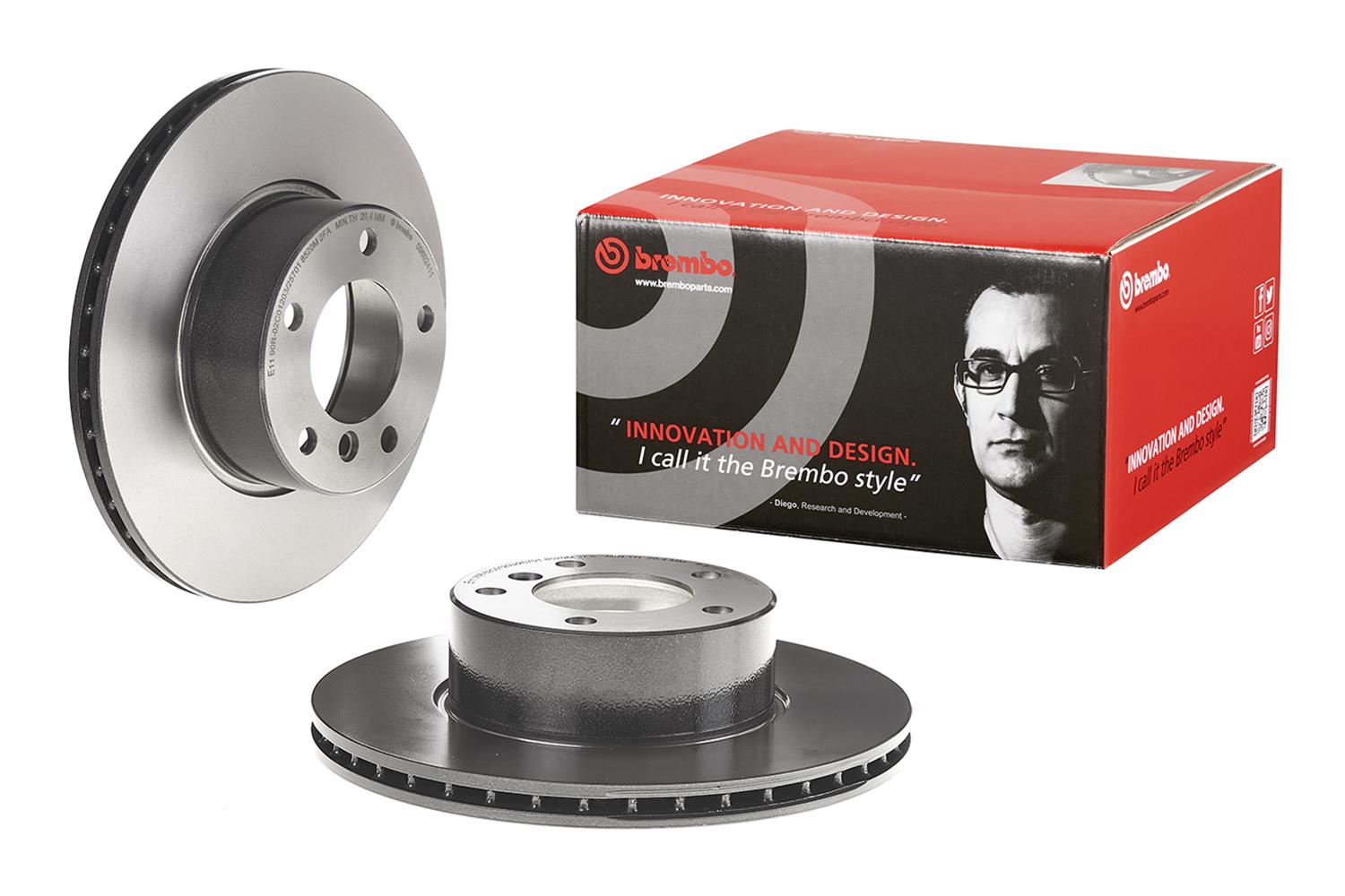 Brembo Premium UV Coated Brake Rotors 09.6924.11