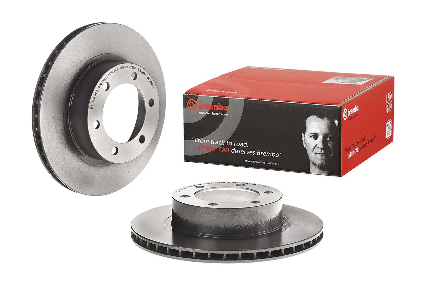 Brembo Premium UV Coated Brake Rotors 09.7226.11