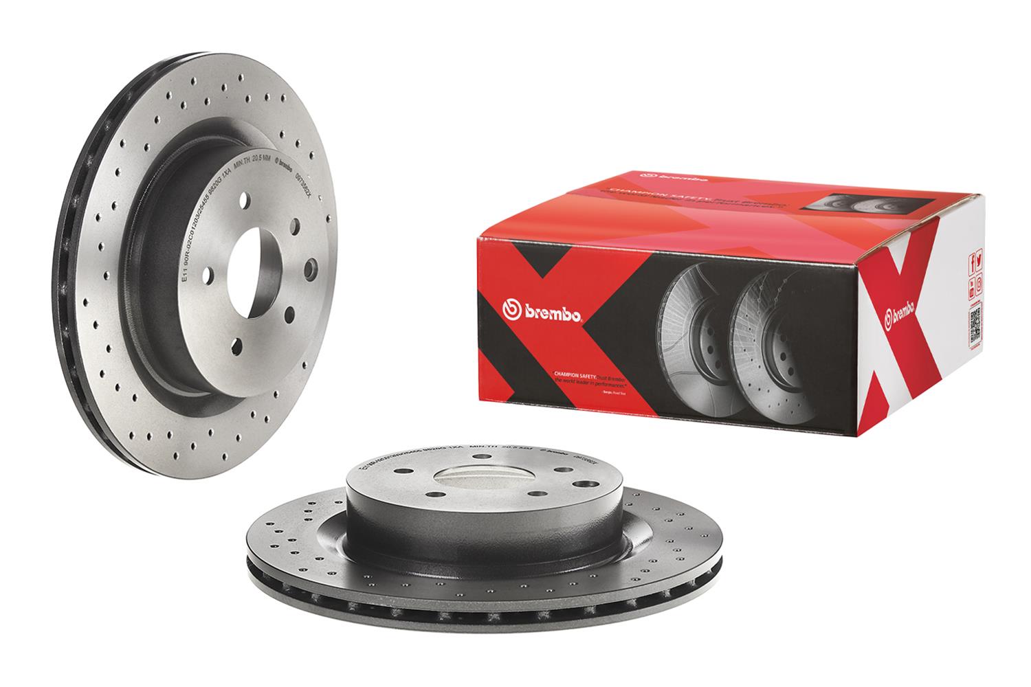 Brembo Premium UV Coated Brake Rotors 09.7356.2X