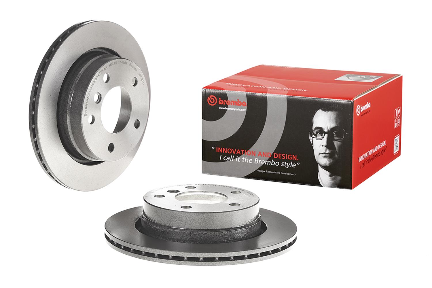 Brembo Premium UV Coated Brake Rotors 09.7727.11