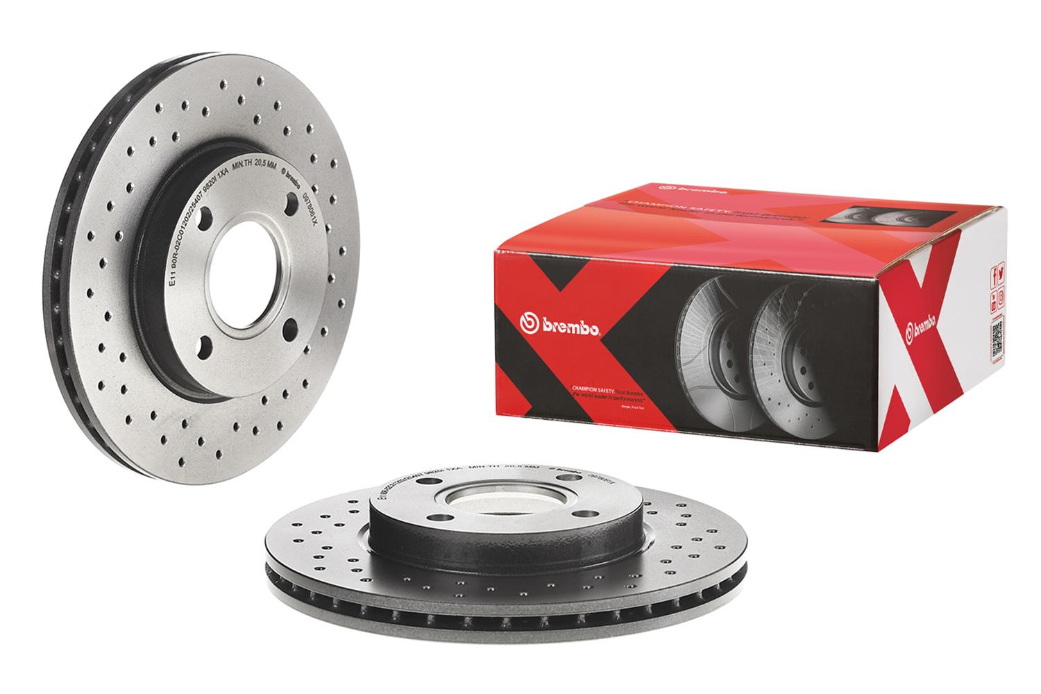 Brembo Premium UV Coated Brake Rotors 09.7806.1X