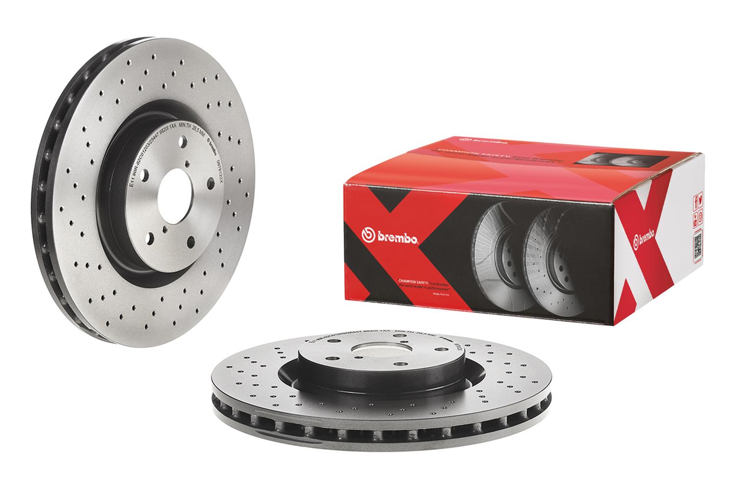 Brembo Premium UV Coated Brake Rotors 09.7812.2X