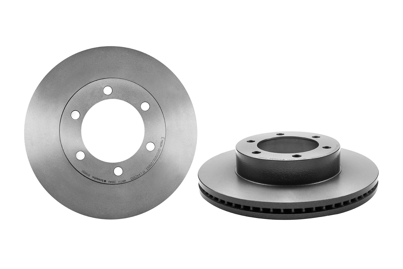 Brembo Premium UV Coated Brake Rotors 09.8196.81
