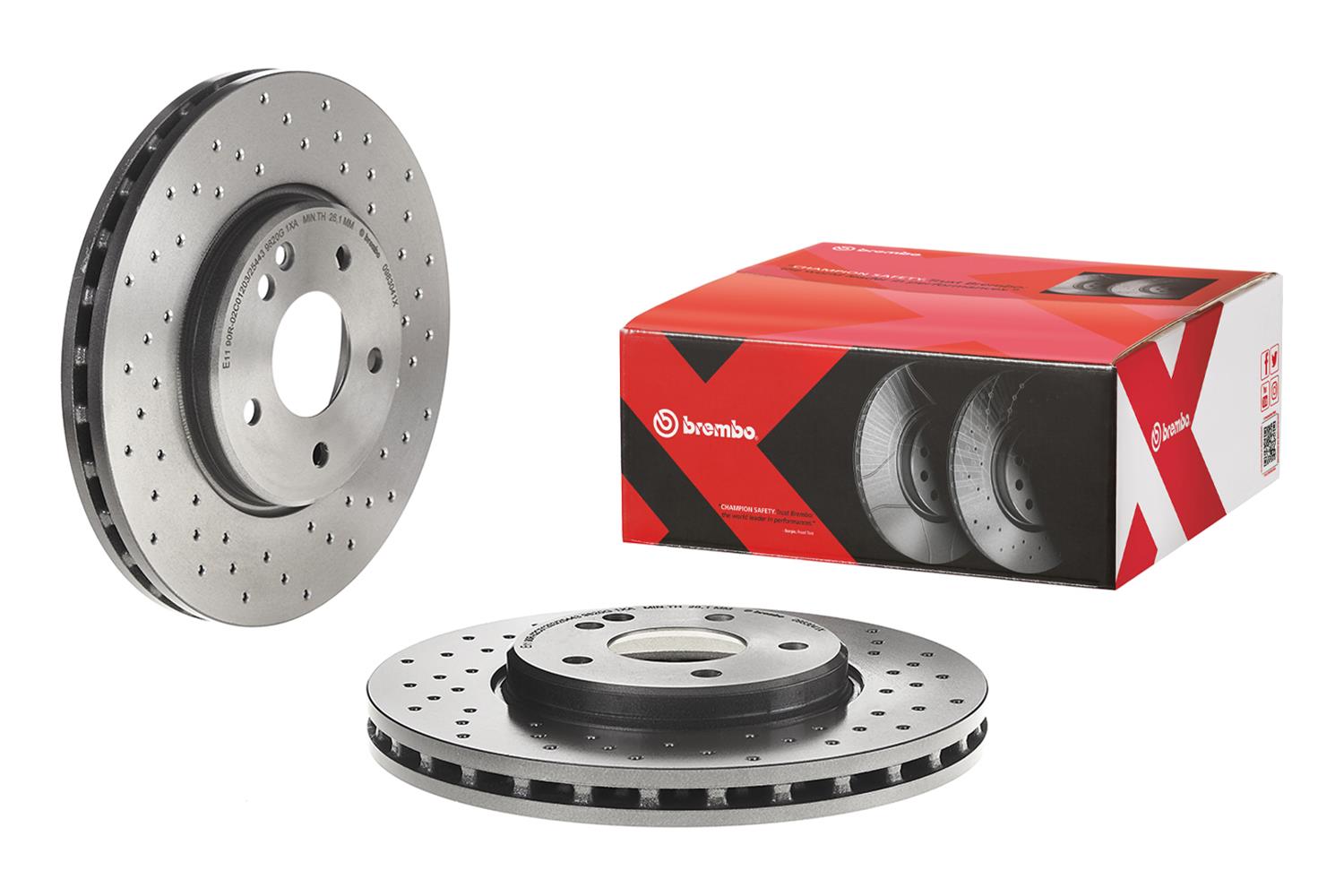 Brembo Premium UV Coated Brake Rotors 09.8304.1X