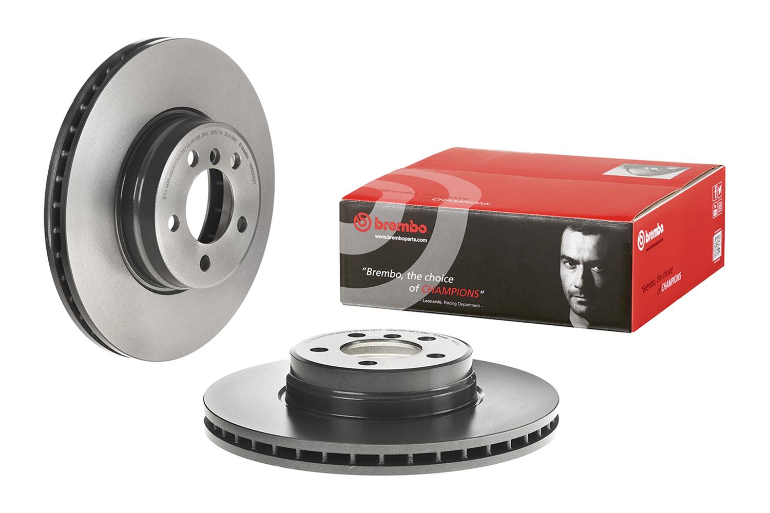 Brembo Premium UV Coated Brake Rotors 09.8555.21