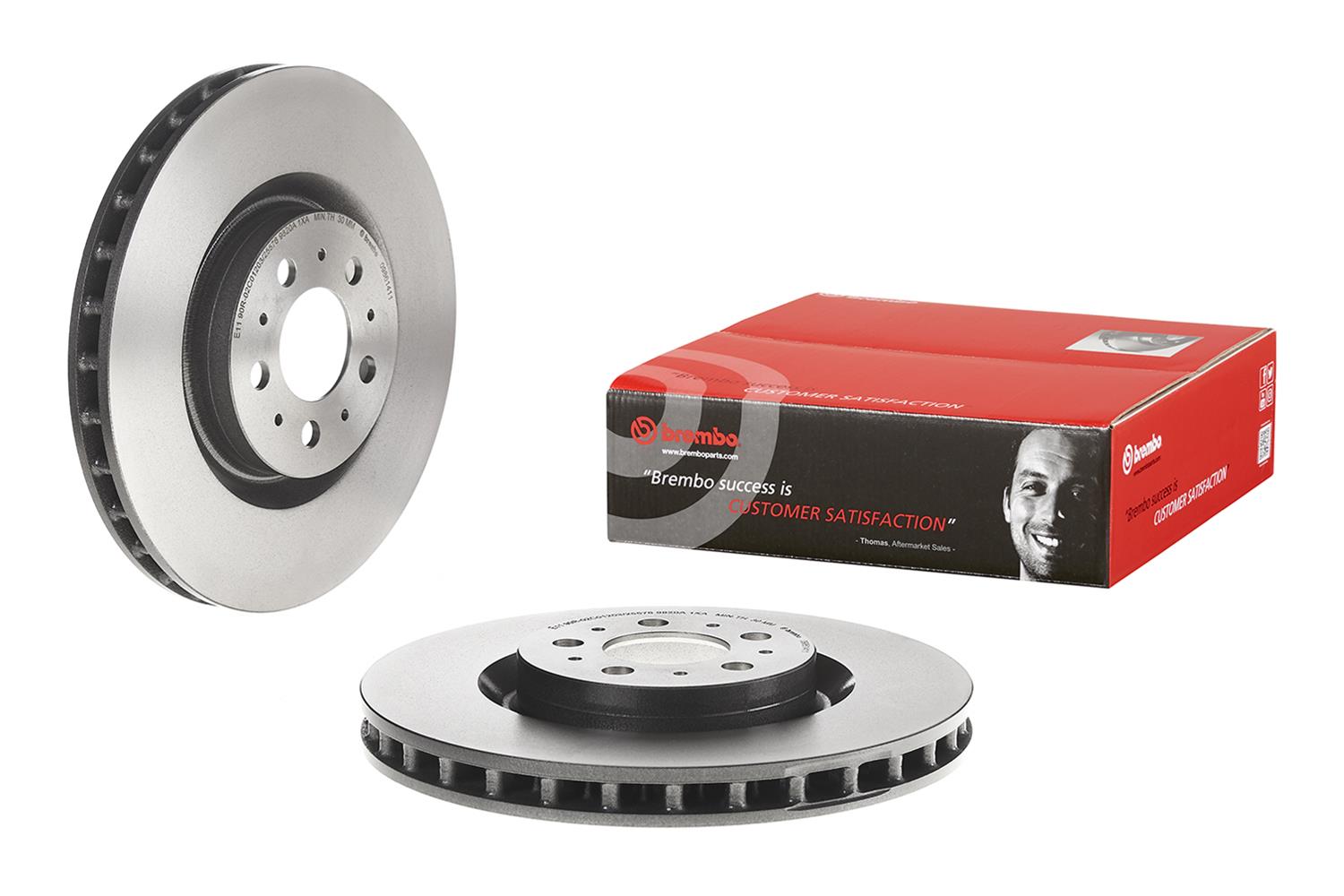 Brembo Premium UV Coated Brake Rotors 09.8614.11