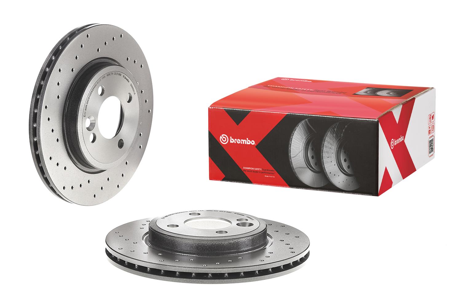 Brembo Premium UV Coated Brake Rotors 09.8655.1X