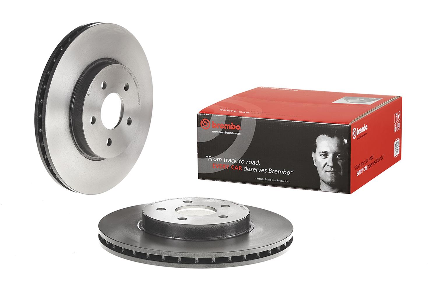 Brembo Premium UV Coated Brake Rotors 09.8665.11