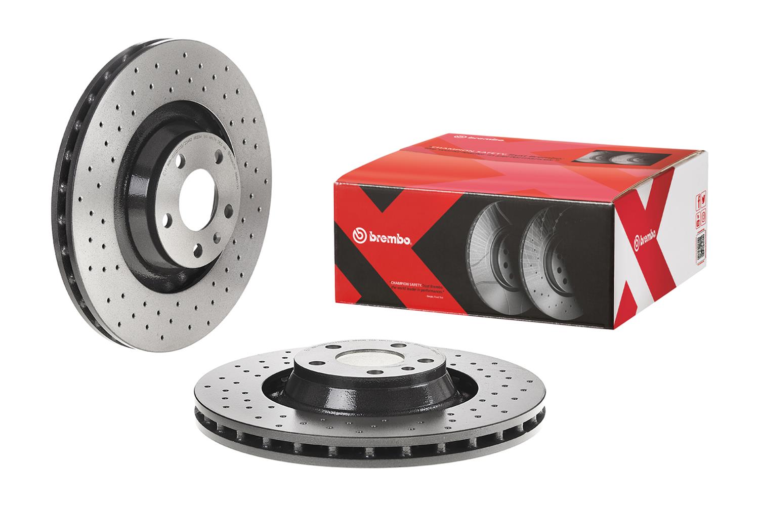 Brembo Premium UV Coated Brake Rotors 09.8841.3X