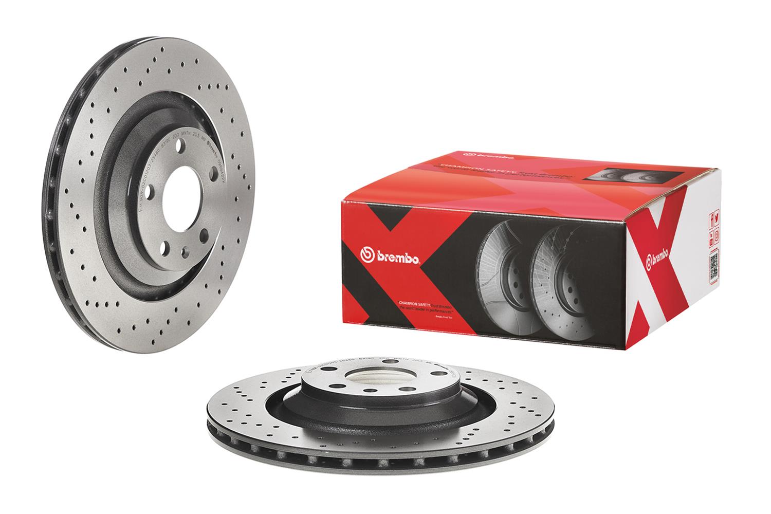 Brembo Premium UV Coated Brake Rotors 09.8842.2X