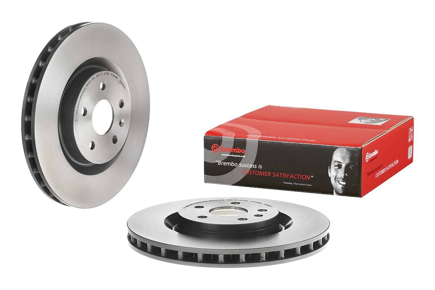 Brembo Premium UV Coated Brake Rotors 09.8906.31