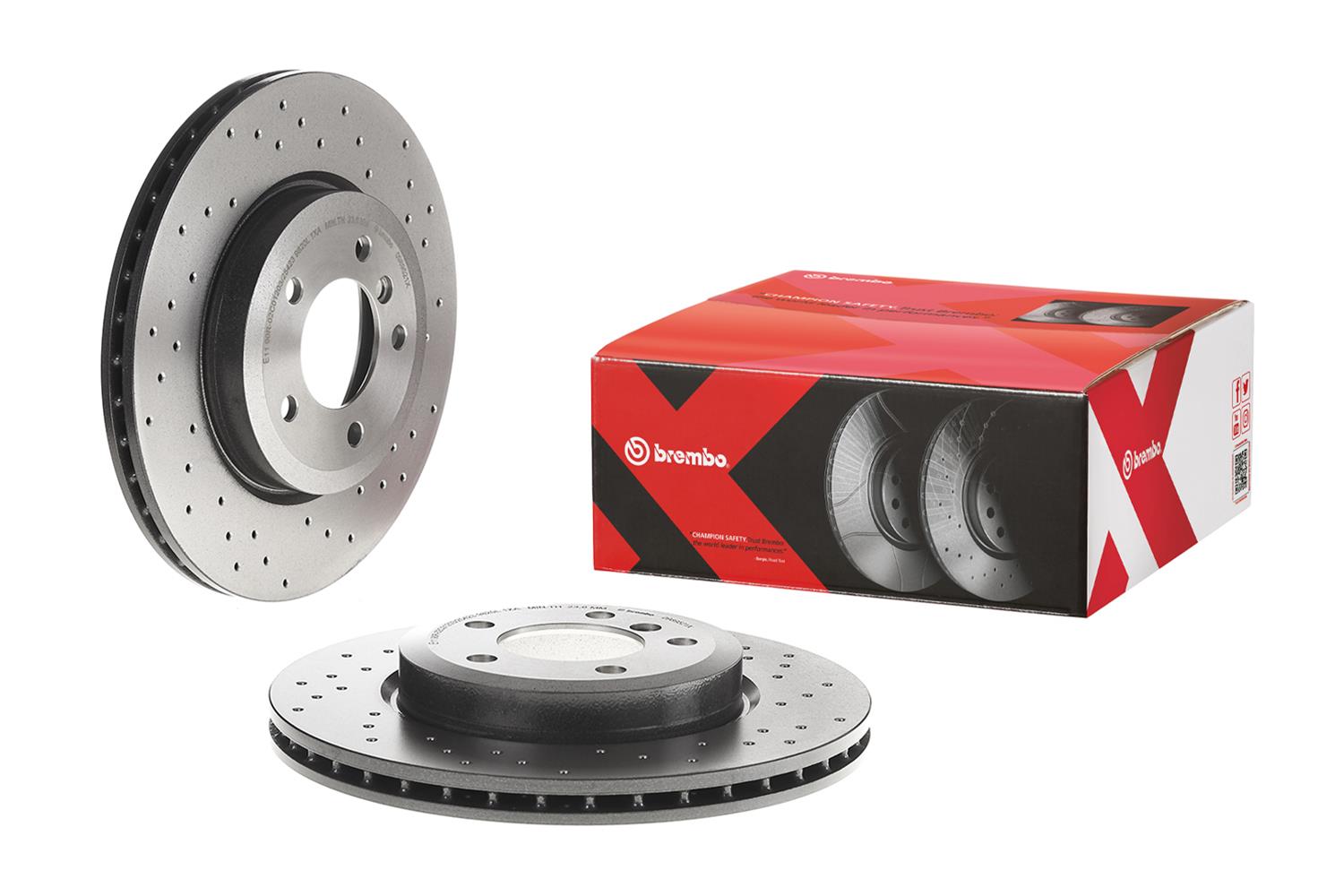 Brembo Premium UV Coated Brake Rotors 09.8952.1X