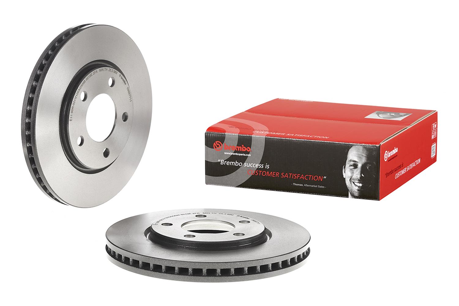 Brembo Premium UV Coated Brake Rotors 09.8977.11