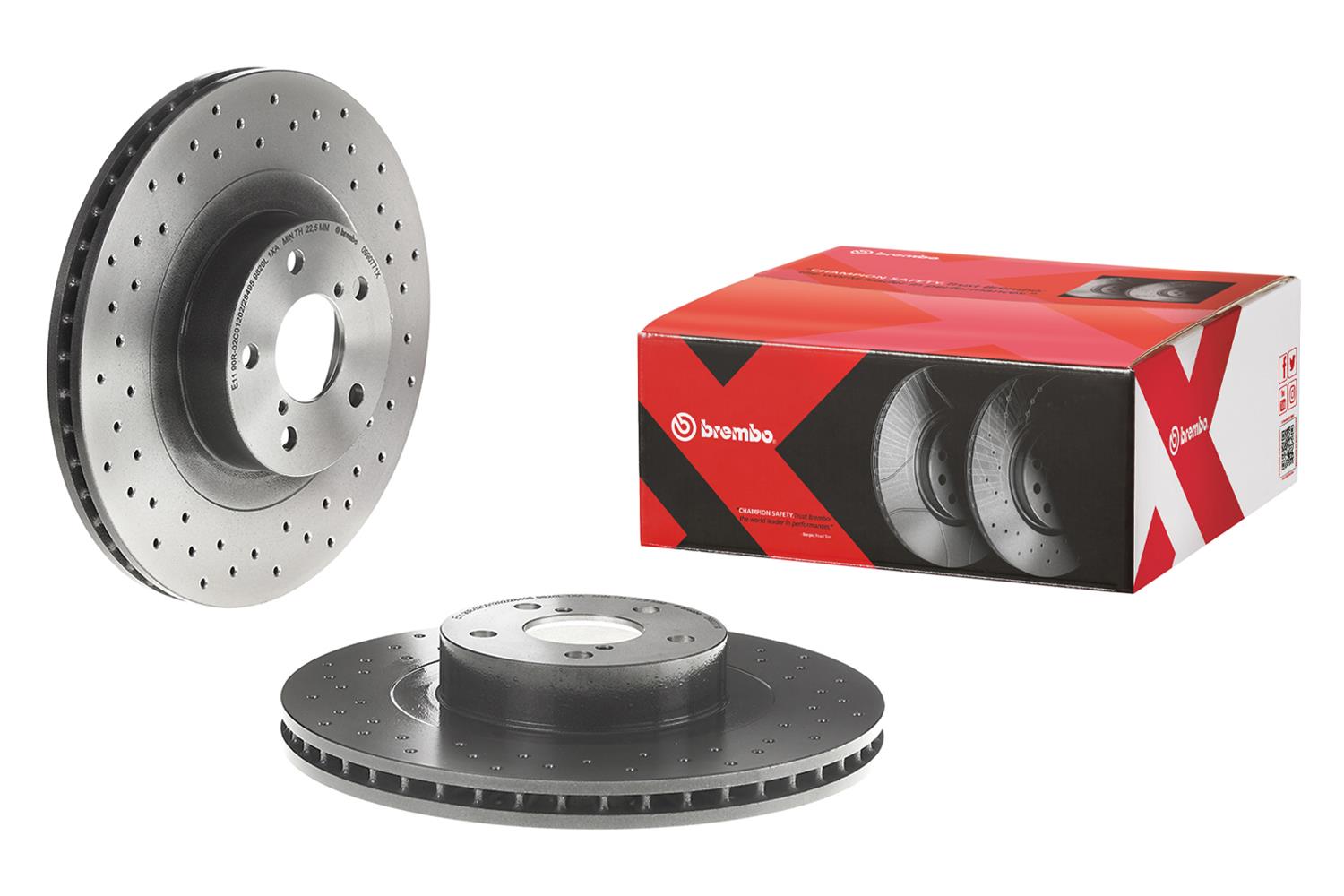 Brembo Premium UV Coated Brake Rotors 09.9077.1X