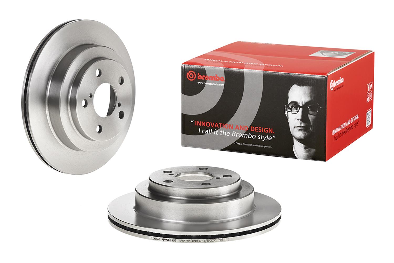 Brembo Premium UV Coated Brake Rotors 09.9147.10