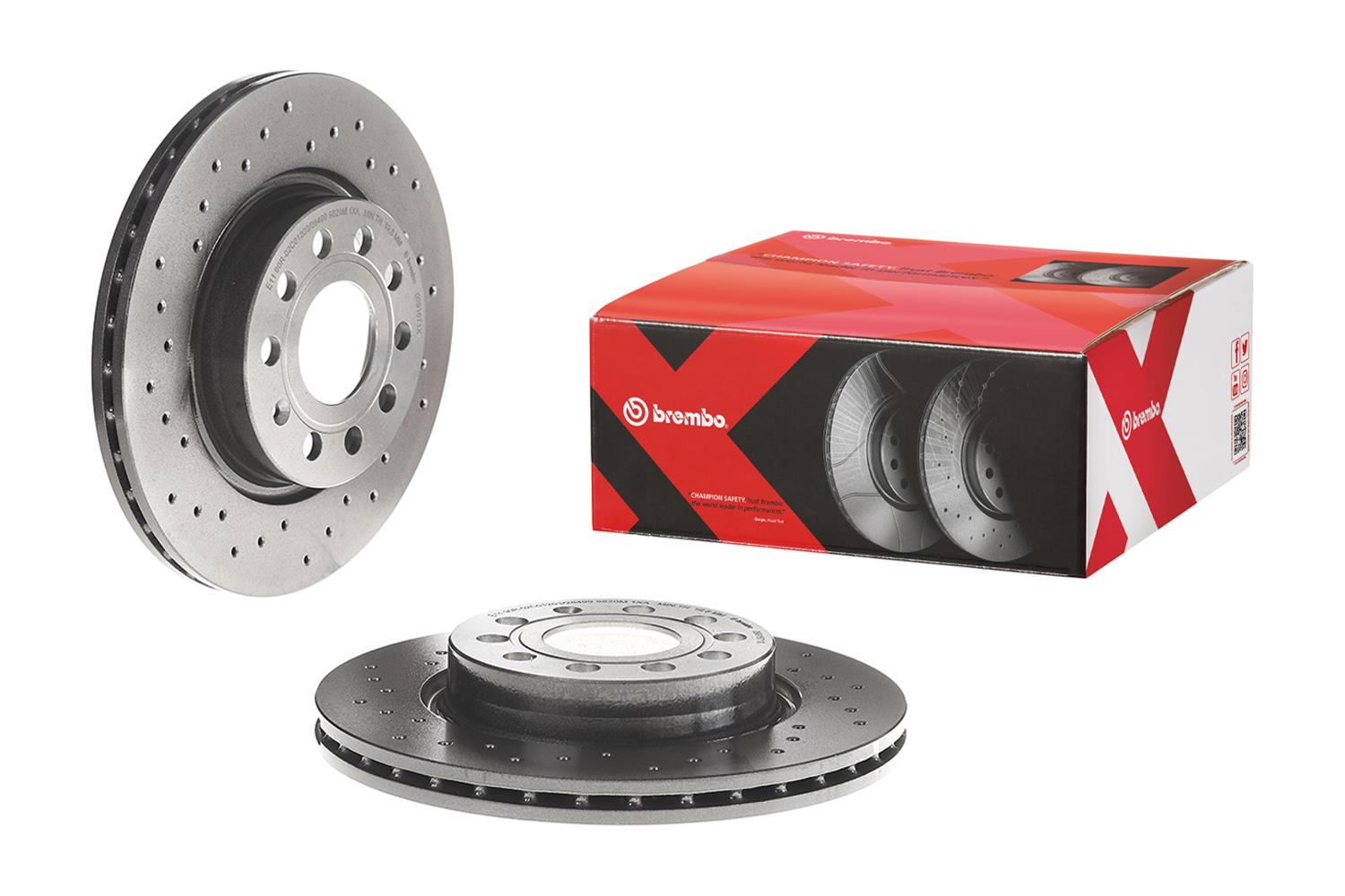 Brembo Premium UV Coated Brake Rotors 09.9167.1X