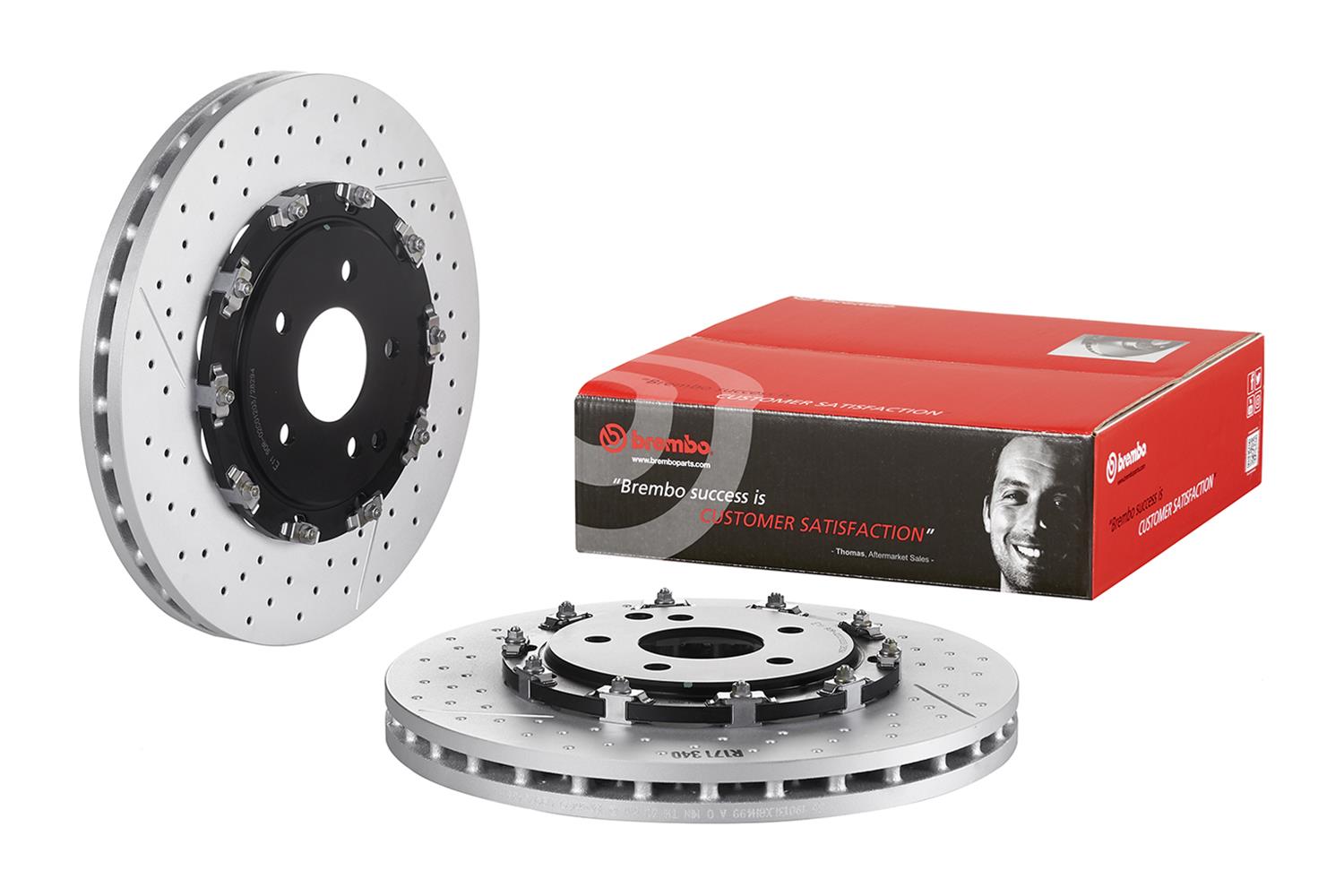 Brembo Premium UV Coated Brake Rotors 09.9254.33