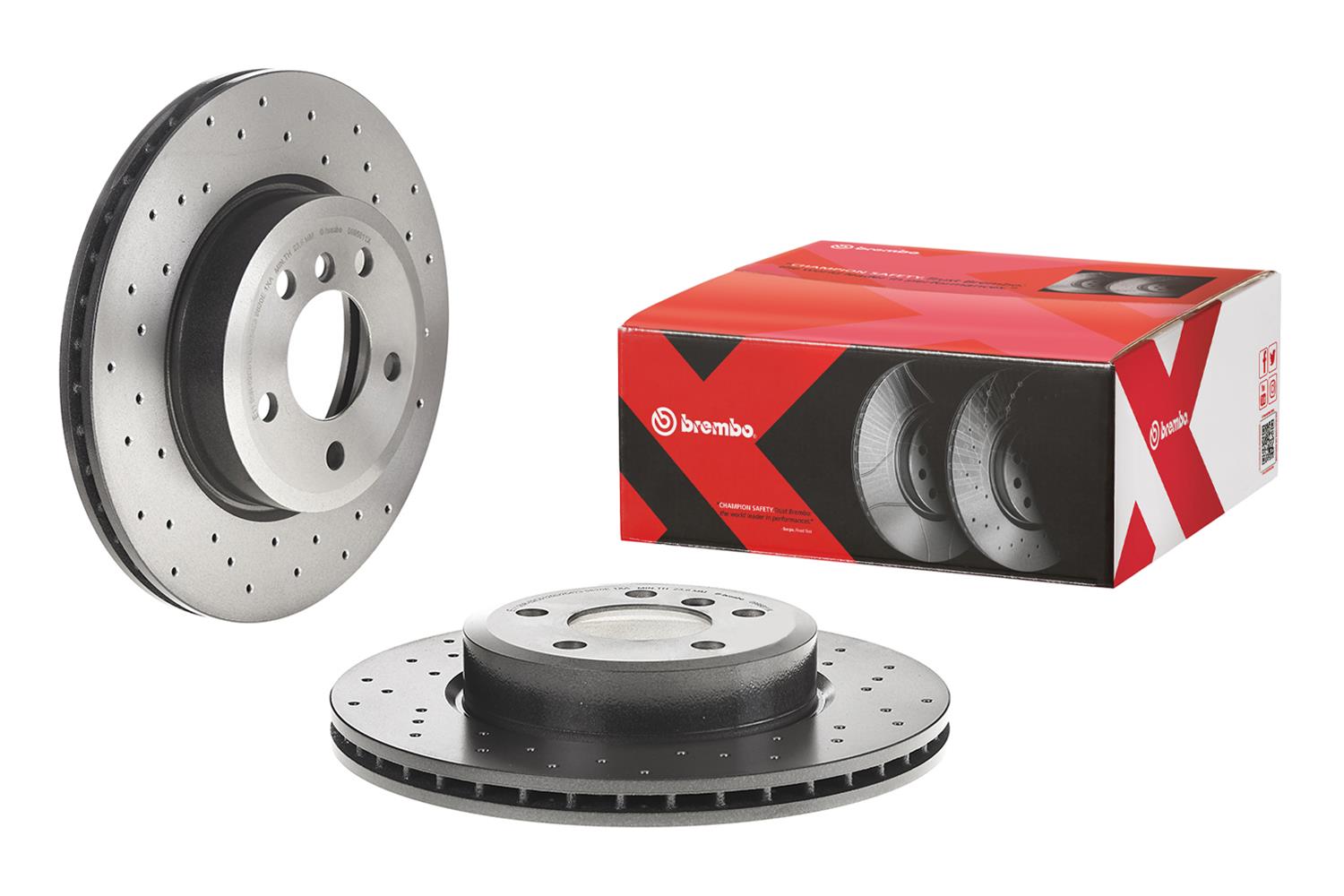 Brembo Premium UV Coated Brake Rotors 09.9581.1X
