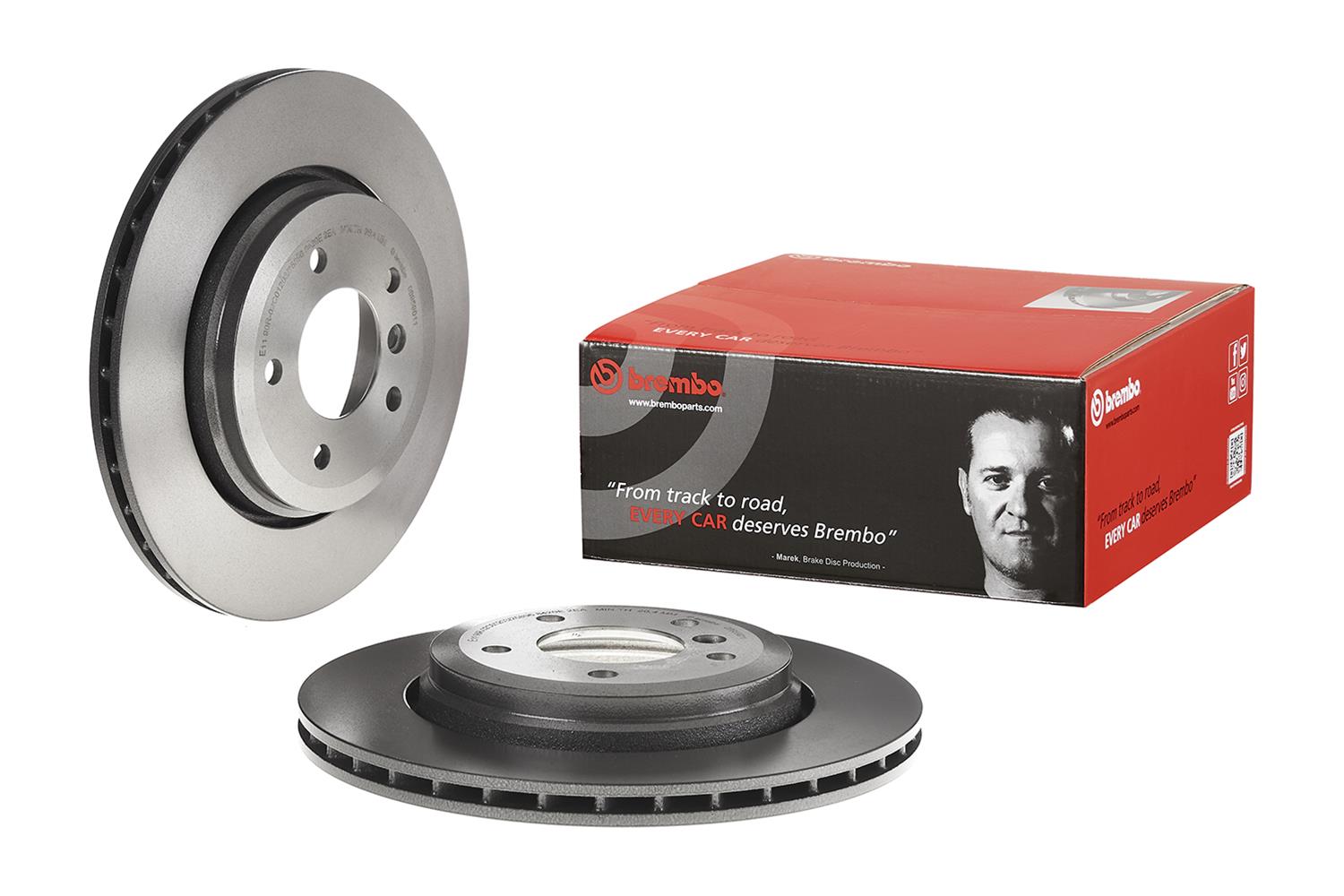 Brembo Premium UV Coated Brake Rotors 09.9590.11