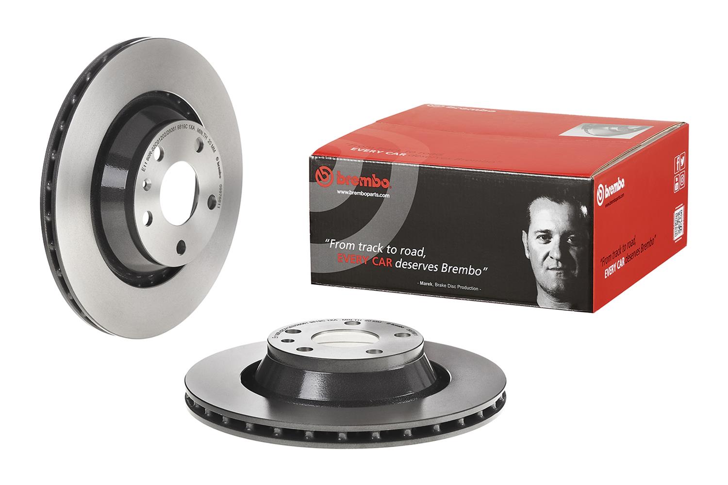 Brembo Premium UV Coated Brake Rotors 09.9768.11