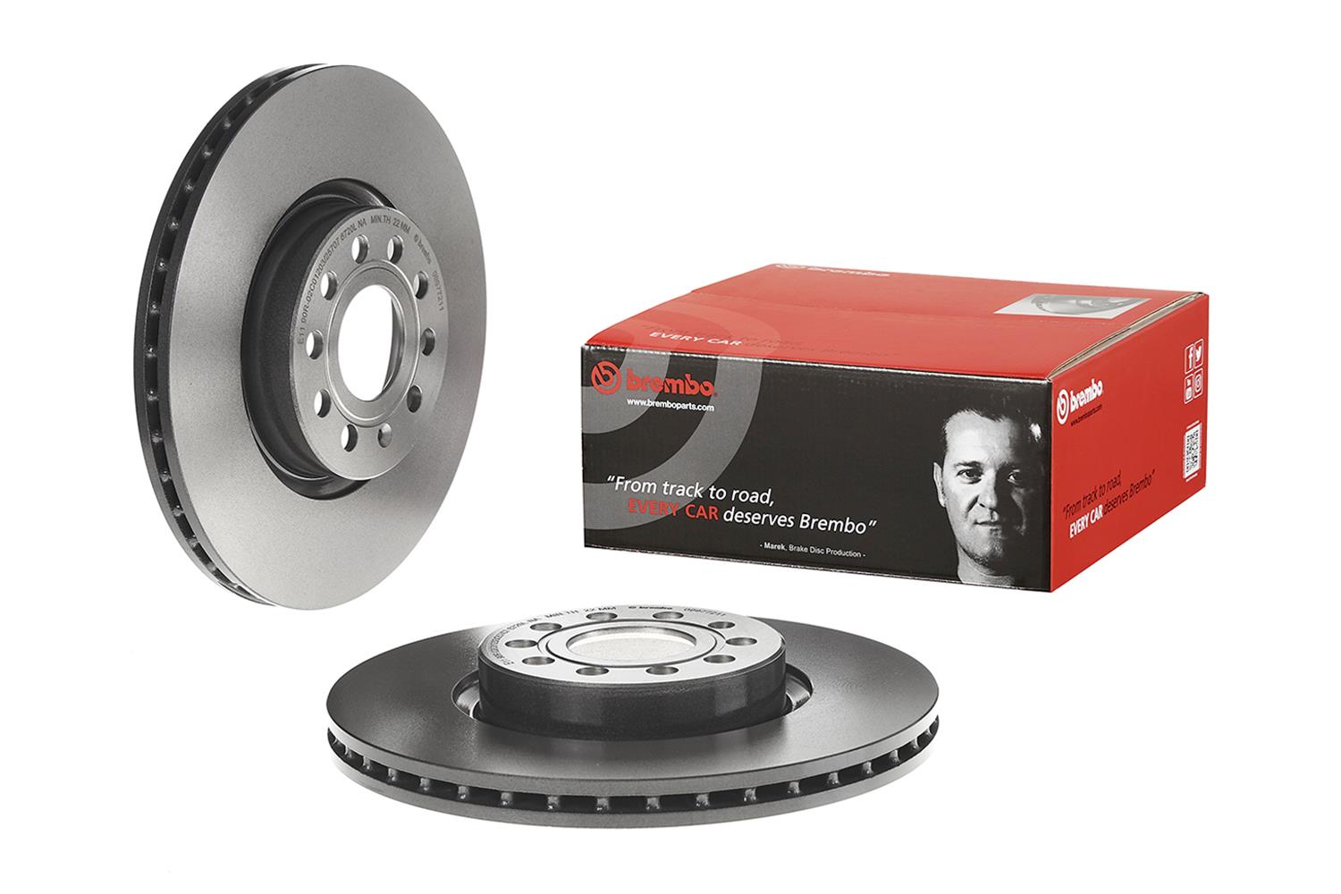 Brembo Premium UV Coated Brake Rotors 09.9772.11