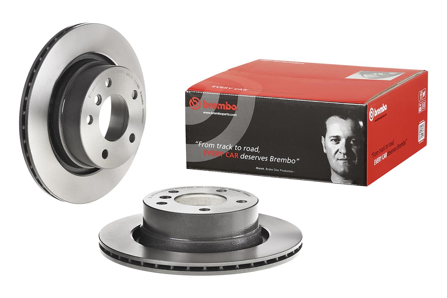 Brembo Premium UV Coated Brake Rotors 09.9869.81