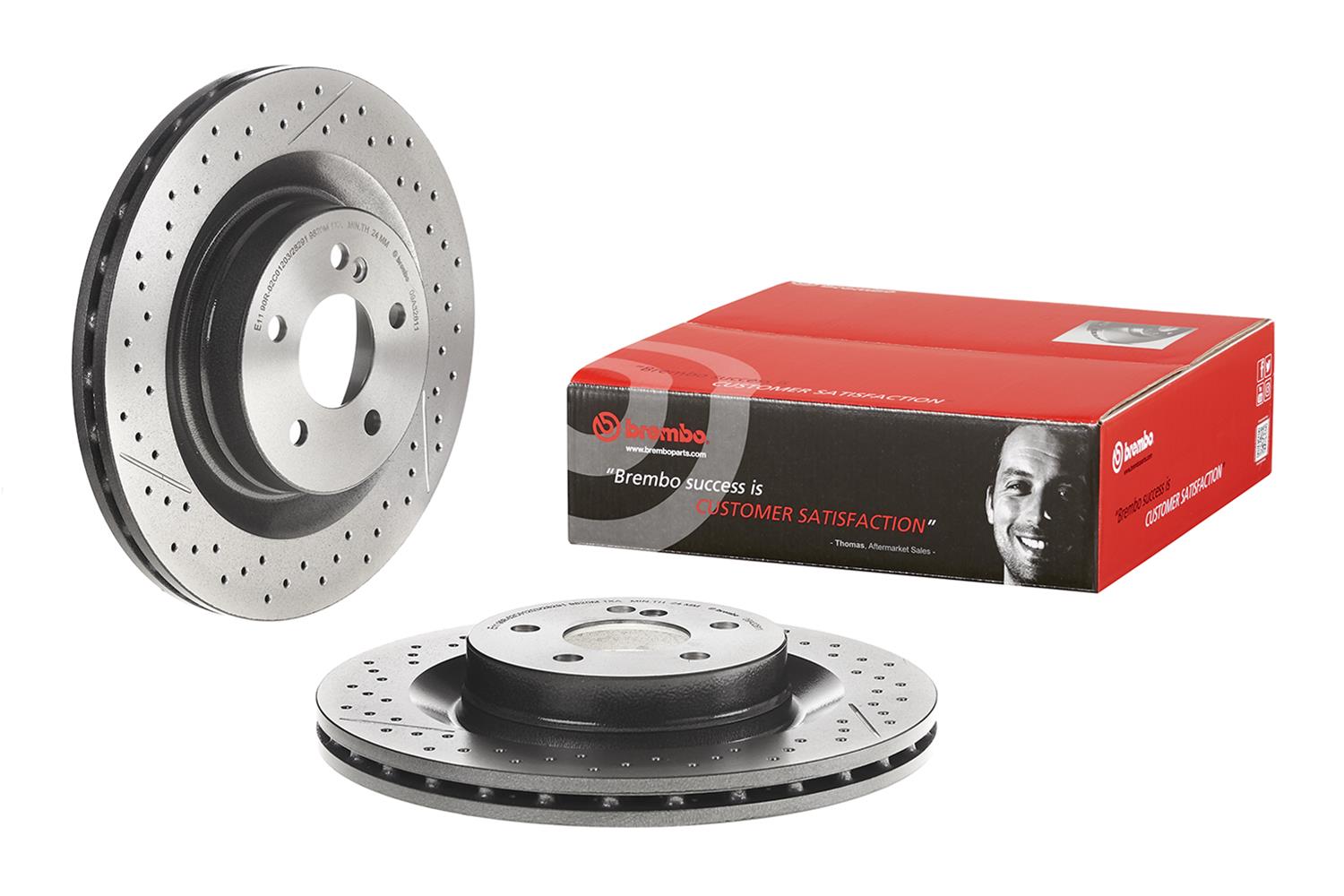 Brembo Premium UV Coated Brake Rotors 09.A326.11