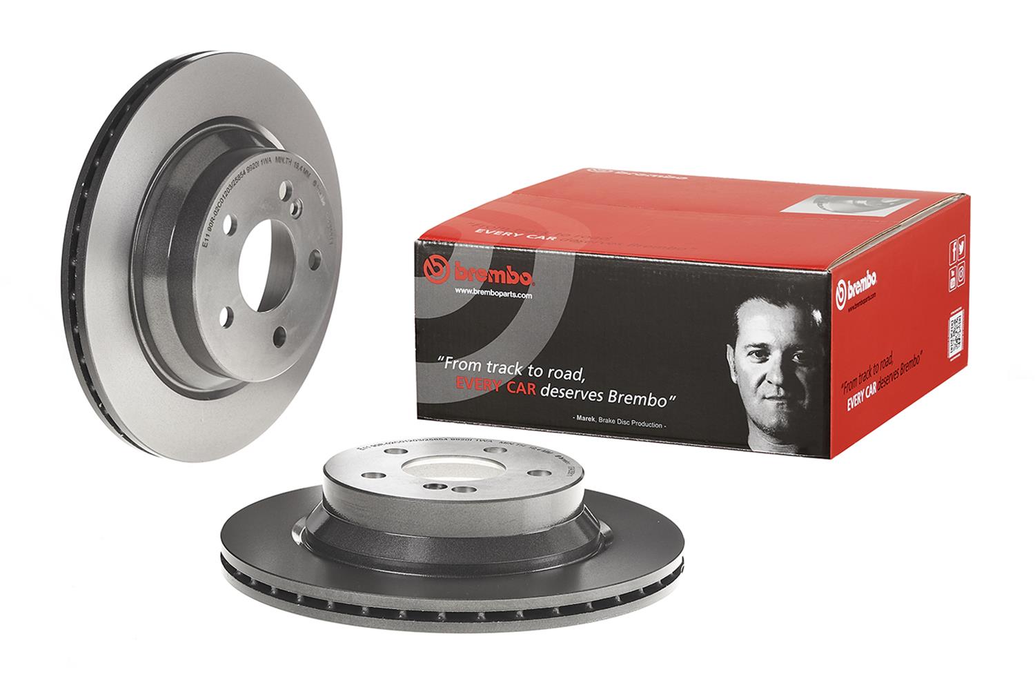Brembo Premium UV Coated Brake Rotors 09.A358.11