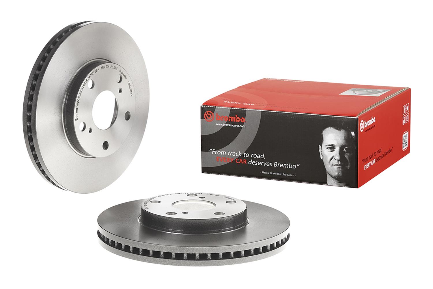 Brembo Premium UV Coated Brake Rotors 09.A386.11