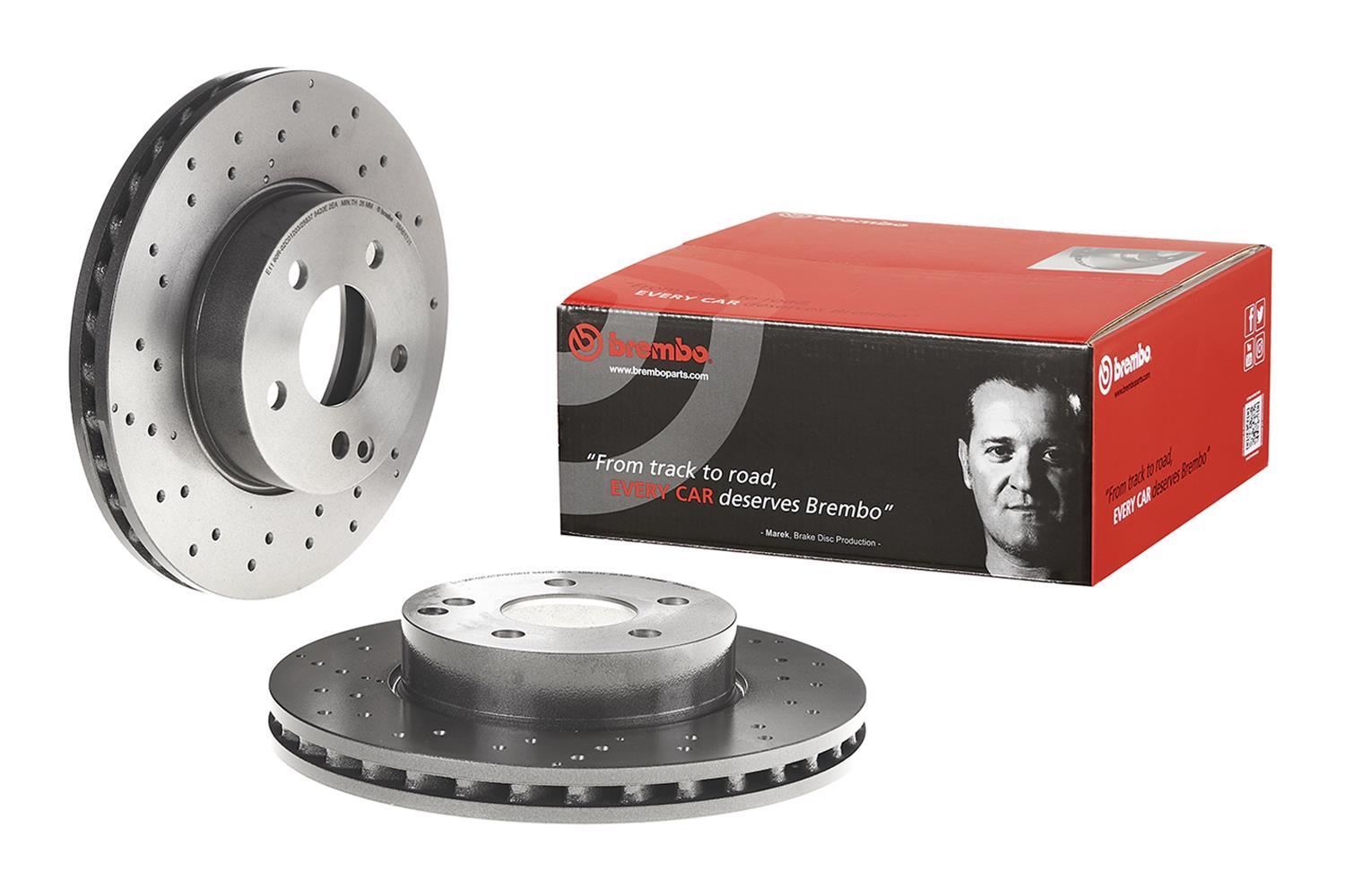 Brembo Premium UV Coated Brake Rotors 09.A613.51