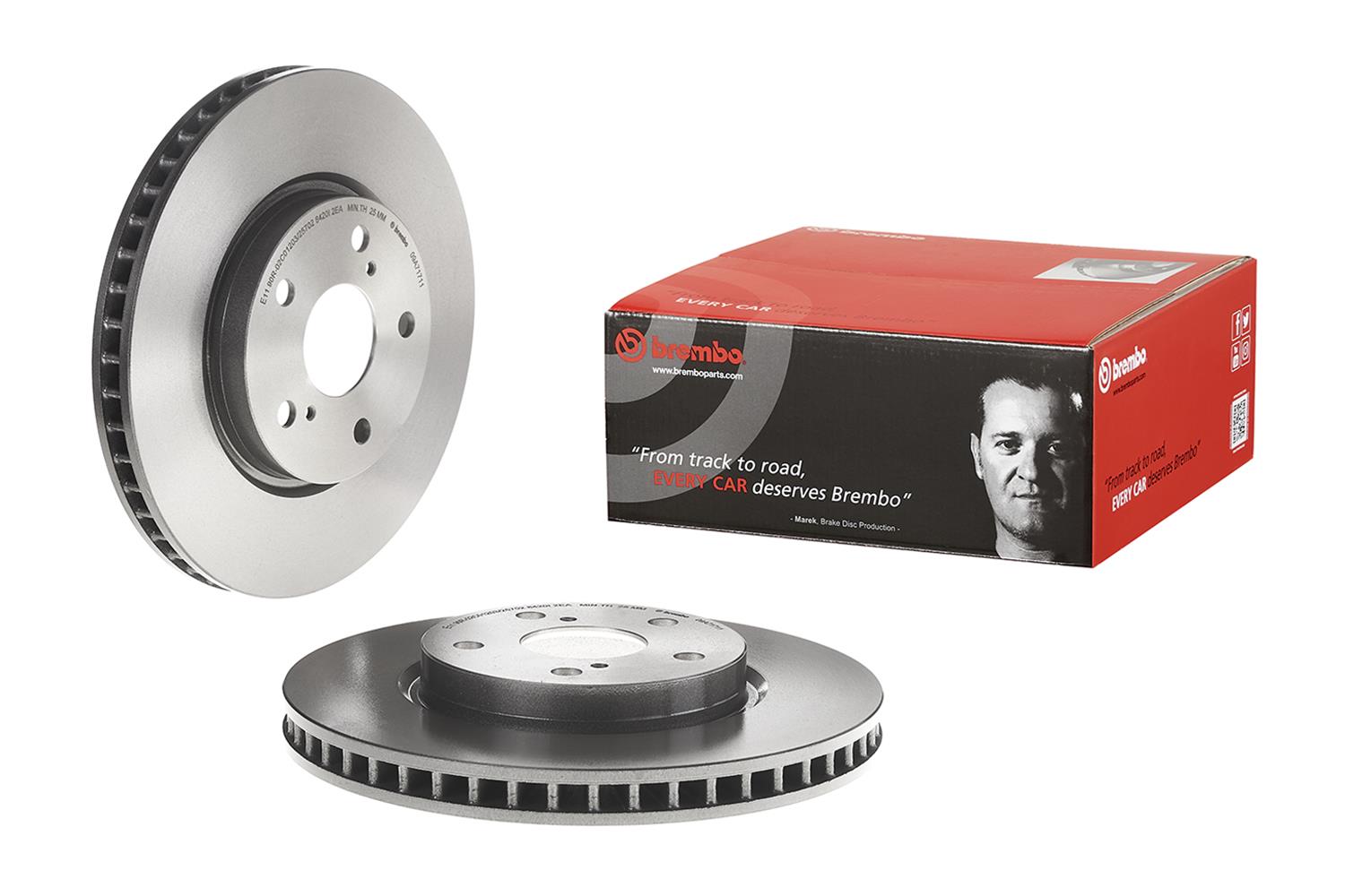 Brembo Premium UV Coated Brake Rotors 09.A717.11